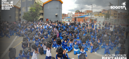  495 kits escolares fueron entregados a las niñas y niños de primero a quinto grado