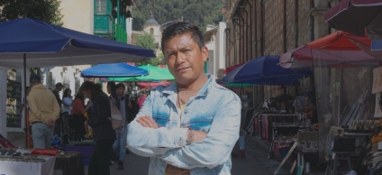 Imagen de Aníbal Rivera hombre indígena del peublo Ampiuile 