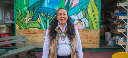 Ana Inés Vásquez, lideresa del barrio El Regalo