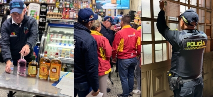 Durante la jornada se visitaron cuatro establecimientos de comercio. En uno de ellos se incautaron bebidas alcohólicas sin sello de la Gobernación de Cundinamarca