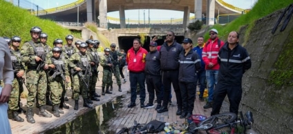 Operativo de seguridad en Canal Comuneros permite incautación de armas y recuperación del espacio público