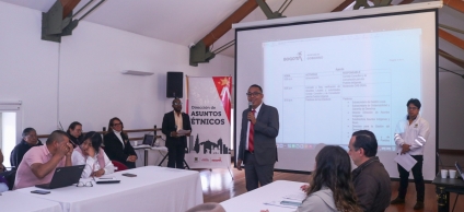 Intervención de David Cortés, director de Asuntos Étnicos, en reunión entre alcaldes locales y gobernadores indígenas