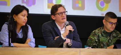 Gustavo Quintero Ardila, secretario de Gobierno, durante su intervención en la tercera sesión del Comité Organizador Distrital de las Elecciones de los Consejos Locales de Juventud 2026.