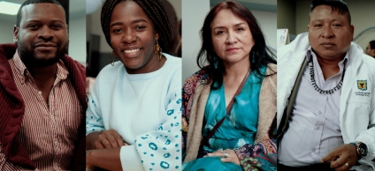 Funcionarios de la Dirección de Asuntos Étnicos de la Secretaría de Gobierno