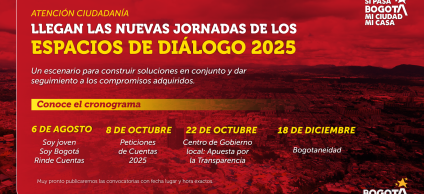 Cronograma Diálogos Ciudadanos 2025 