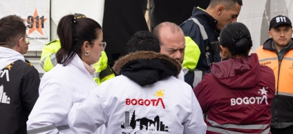 Equipo dialogo en movilizacion