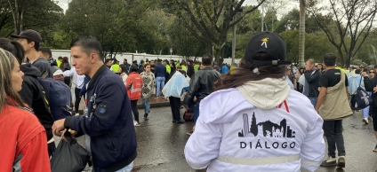 Equipo de gestores Diálogo social en evento