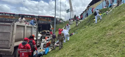 Operativo de recuperación del espacio público de la calle 26