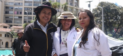Alexandra y Milena, mujeres indígenas Misak y Nasa, son las gestioras étnicas que acompañan al pueblo Embera