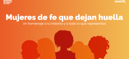 Logo de evento Mujeres de fe que dejan huella