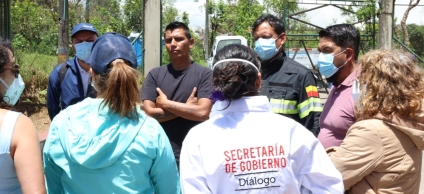 En la imagen se pueden apreciar a los diferentes actores de apoyo reunidos