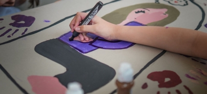 Cuadro artístico contra la trata de personas