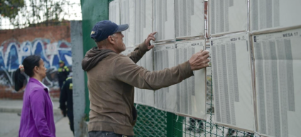 Fotografía de puestos de votación en Tunjuelito, 8 de marzo