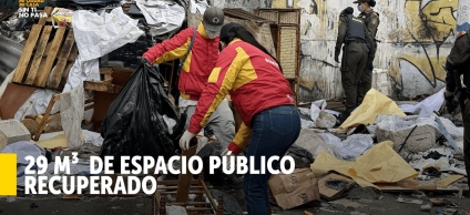 Fotografía de operativo parque el Pulmón