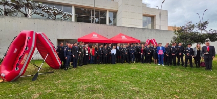 Entrega de la ‘Tingua de Oro’ a 50 bomberos destacados de las estaciones B-12 Suba y B-14 Bicentenario.