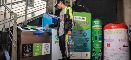 Zona de recolección de residuos especiales de la Secretaría de Gobierno. 
