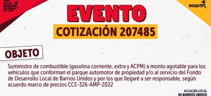 Publicación Evento de Cotización N° 207485