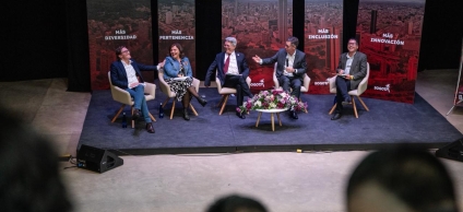 Panelistas del tema movilidad en el congreso de la Bogotaneidad