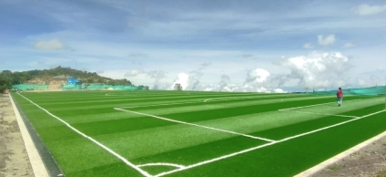 cancha de fútbol profesional a 3.500 metros de altura