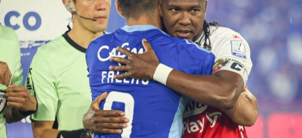 Clásico Millos Santa Fe Abrazo Falcao y Rodallega