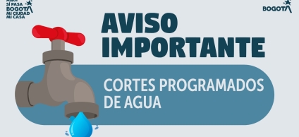 Aviso de cortes de agua en Barrios Unidos
