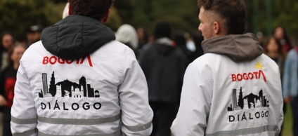 Equipo de gestores Diálogo social en evento