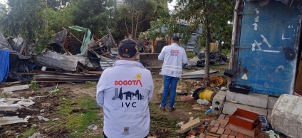 Distrito desmantela asentamiento ilegal en zona ambiental del Canal Fucha