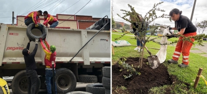 Los Mártires: llantatón y siembra de árboles