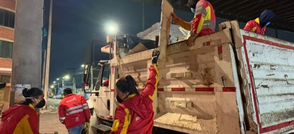 Gestoras en operativo en el Voto Nacional