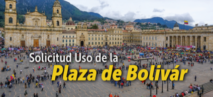 En la imagen se muestra la Plaza de Bolívar de Bogotá con gran afluencia de personas. 