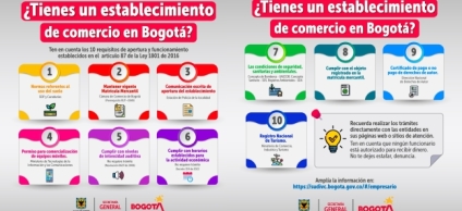 10 obligaciones esenciales para la apertura y operación de establecimientos de comercio en Bogotá