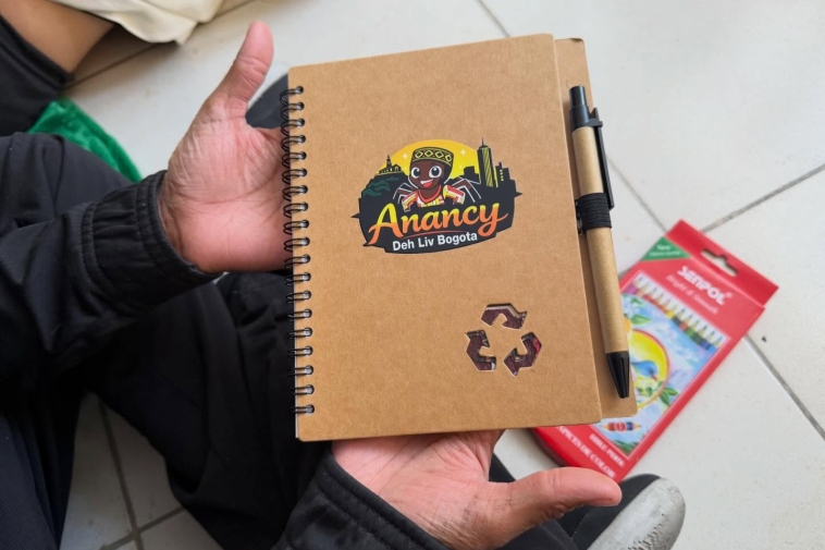 Fotografía de un cuaderno