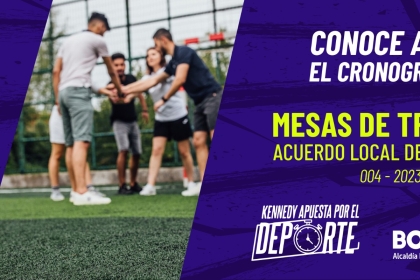 Durante todo julio en la Alcaldía Local de Kennedy se realizarán las mesas de trabajo, que hacen parte del Acuerdo Local del Deporte 004-2023.