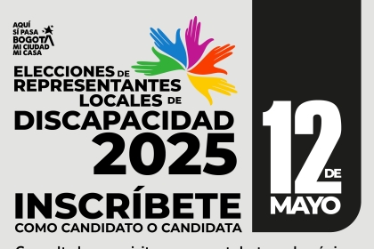  Elecciones representante al Consejo local de discapacidad 2025