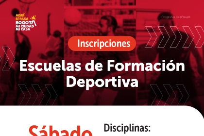 Pieza gráfica que tiene información de las inscripciones.