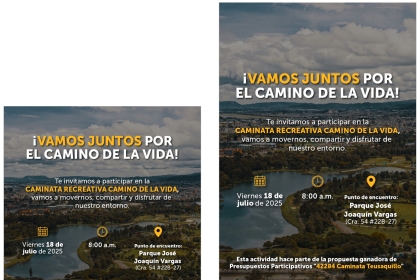 ¡Vamos a caminar juntas y juntos por el bienestar! Teusaquillo se Vive