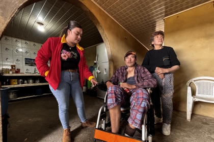 Visita a cuidadoras y personas en situación de discapacidad
