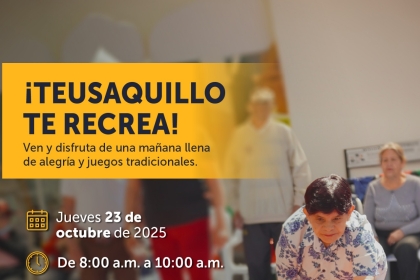 Una actividad ganadora de presupuestos participativos "42368" TEUSAQUILLO TE RECREA