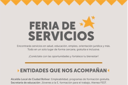 Feria de servicios a la comunidad