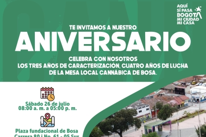 Aniversario, 3 años de caracterización