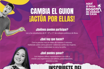Cambia el guion, ¡actúa por ellas!