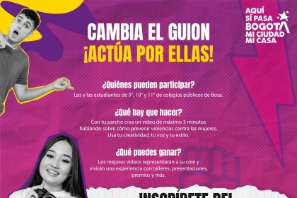Cambia el guion, ¡actúa por ellas!