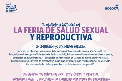Feria de salud sexual y reproductiva Bosa
