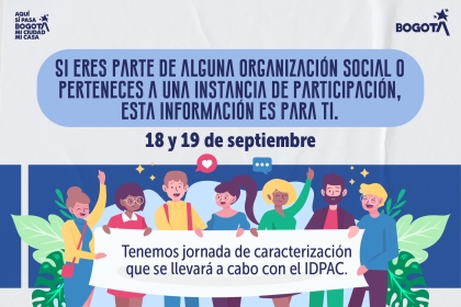 organización social o de una instancia de participación en Bosa
