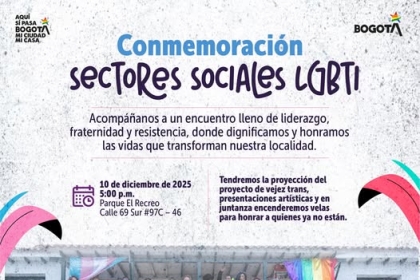 Conmemoración sectores sociales LGTBI