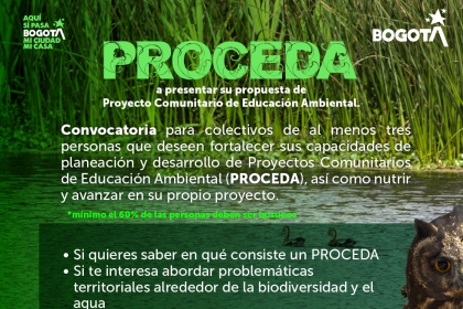 Proceda a presentar su propuesta de Proyecto Comunitario de Educación Ambiental