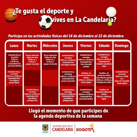 Actividad Física en La Candelaria