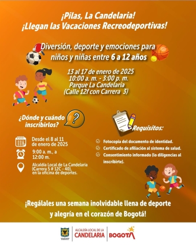 Vacaciones recreodeportivas