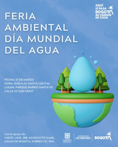 Invitación a la comunidad para feria local.