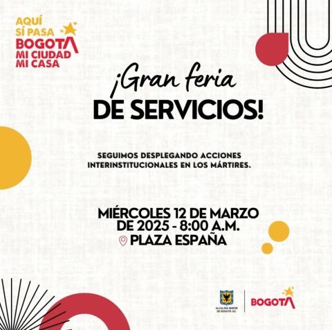 Invitación para gran feria de servicios